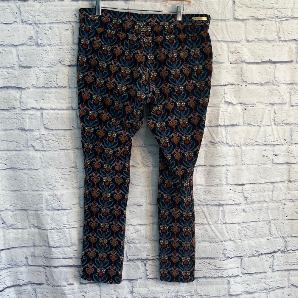 Anthropologie Pilcro Corduroy Serif Batik Pants Size 32 Skinny - Picture 6 of 9